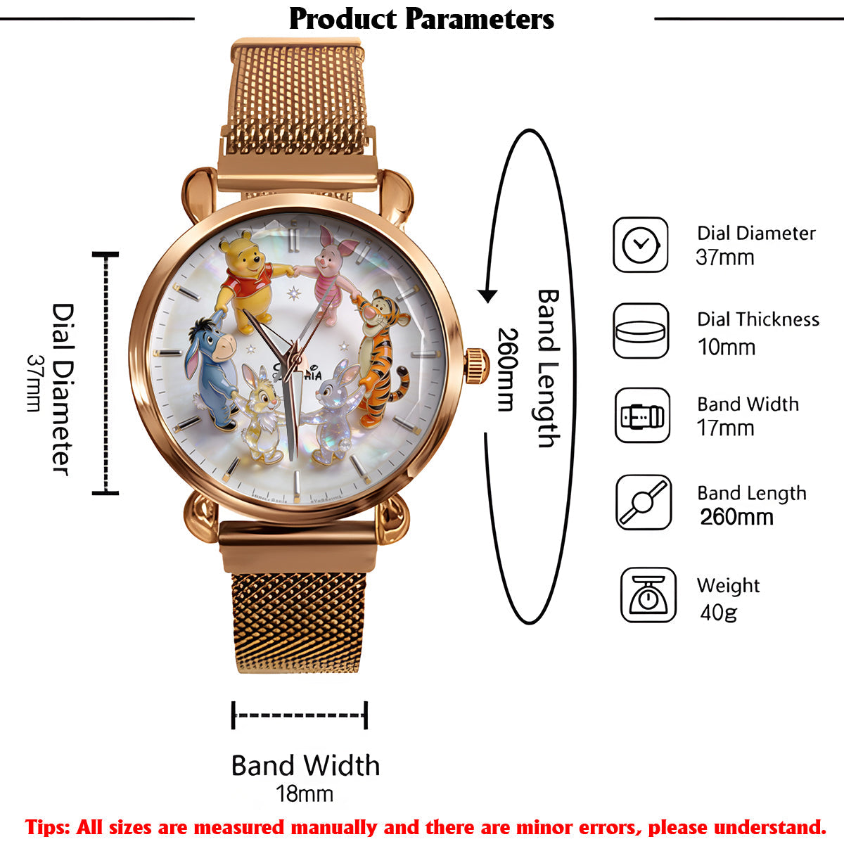 Friends - Personalized Yellow Bear Women Hand Watch