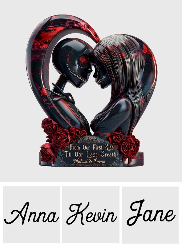 From Our First Kiss - Personalized Nightmare Custom Shaped Acrylic Plaque