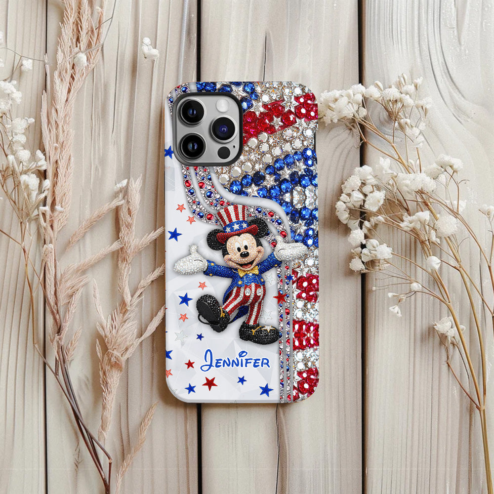 Red And White - Personalized Mouse Full Print Phone Case