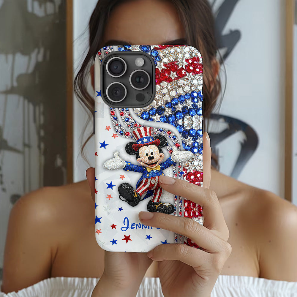 Red And White - Personalized Mouse Full Print Phone Case