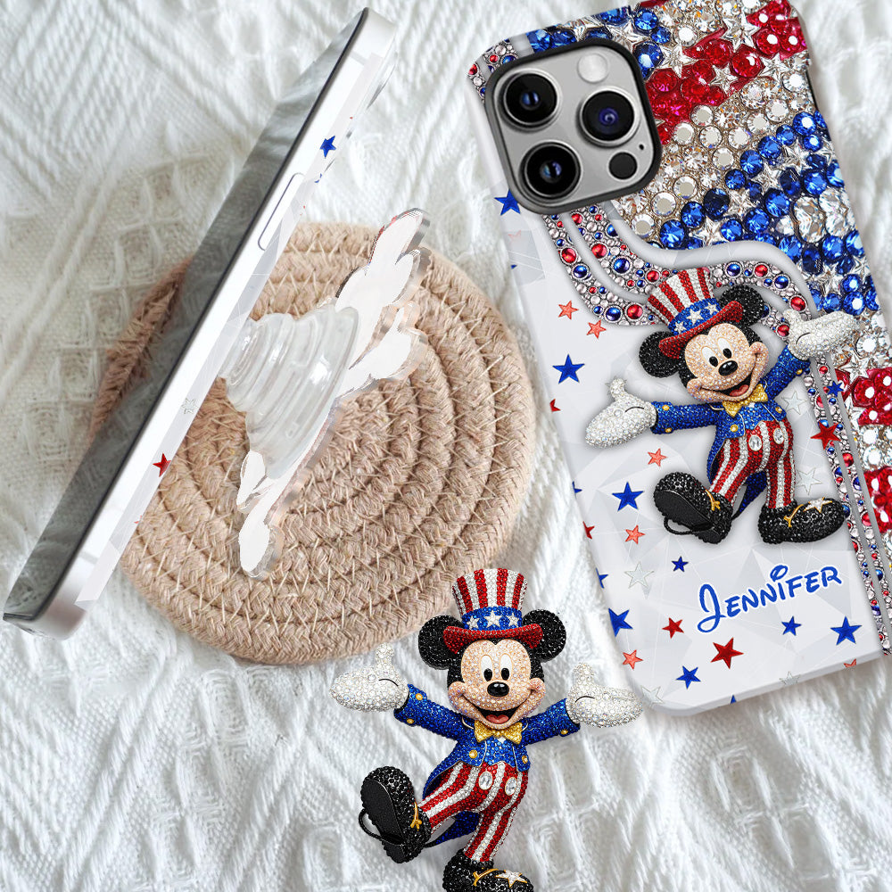 Red And White - Personalized Mouse Full Print Phone Case