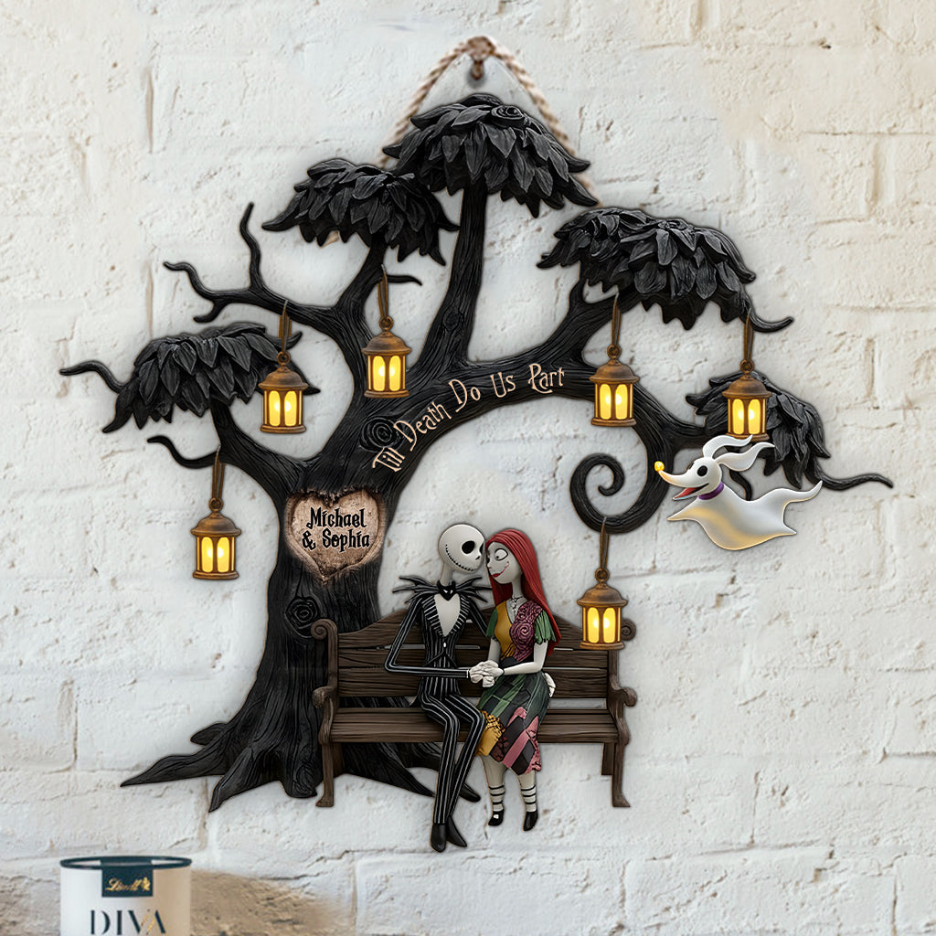 Till Death Do Us Part - Personalized Nightmare Wood Sign