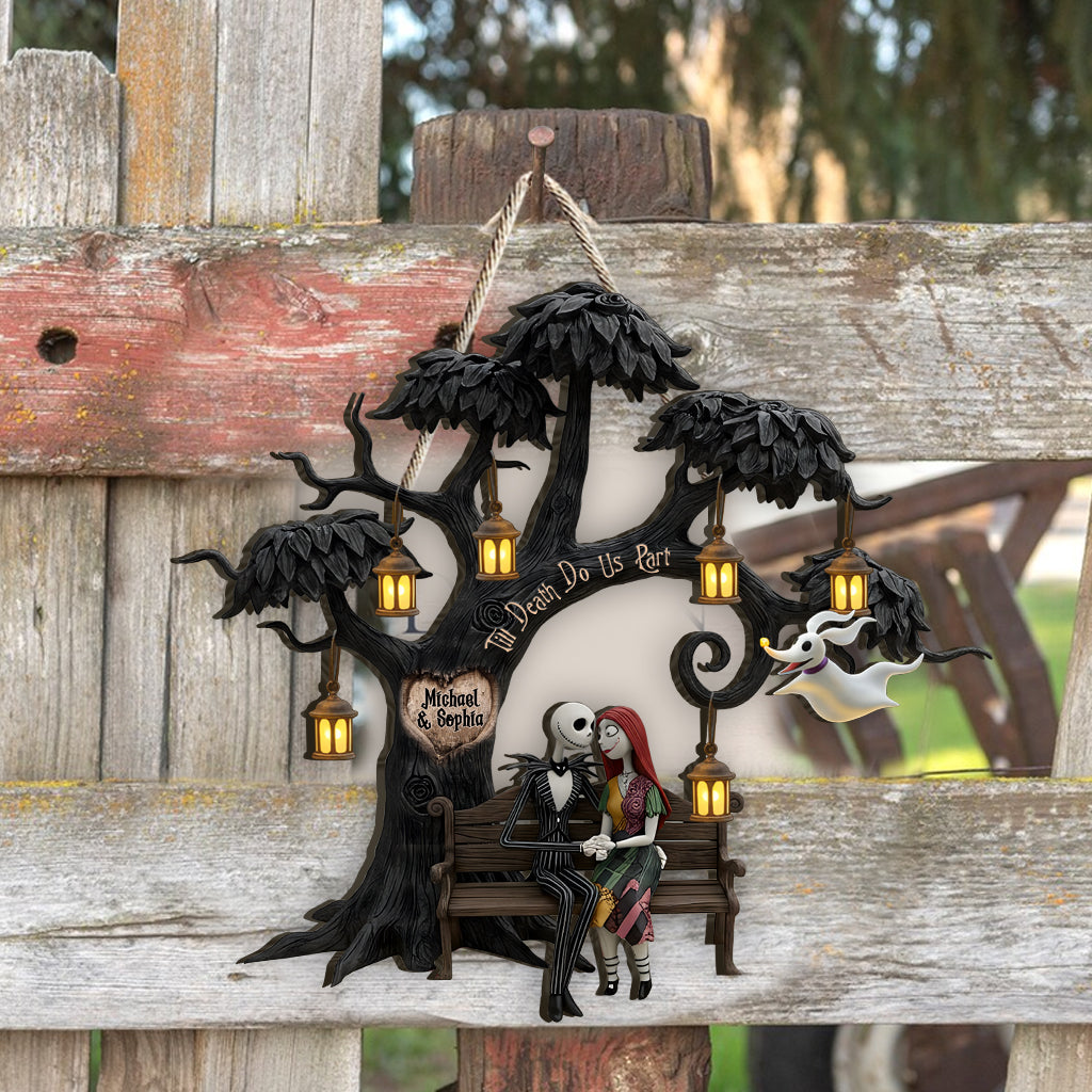 Till Death Do Us Part - Personalized Nightmare Wood Sign