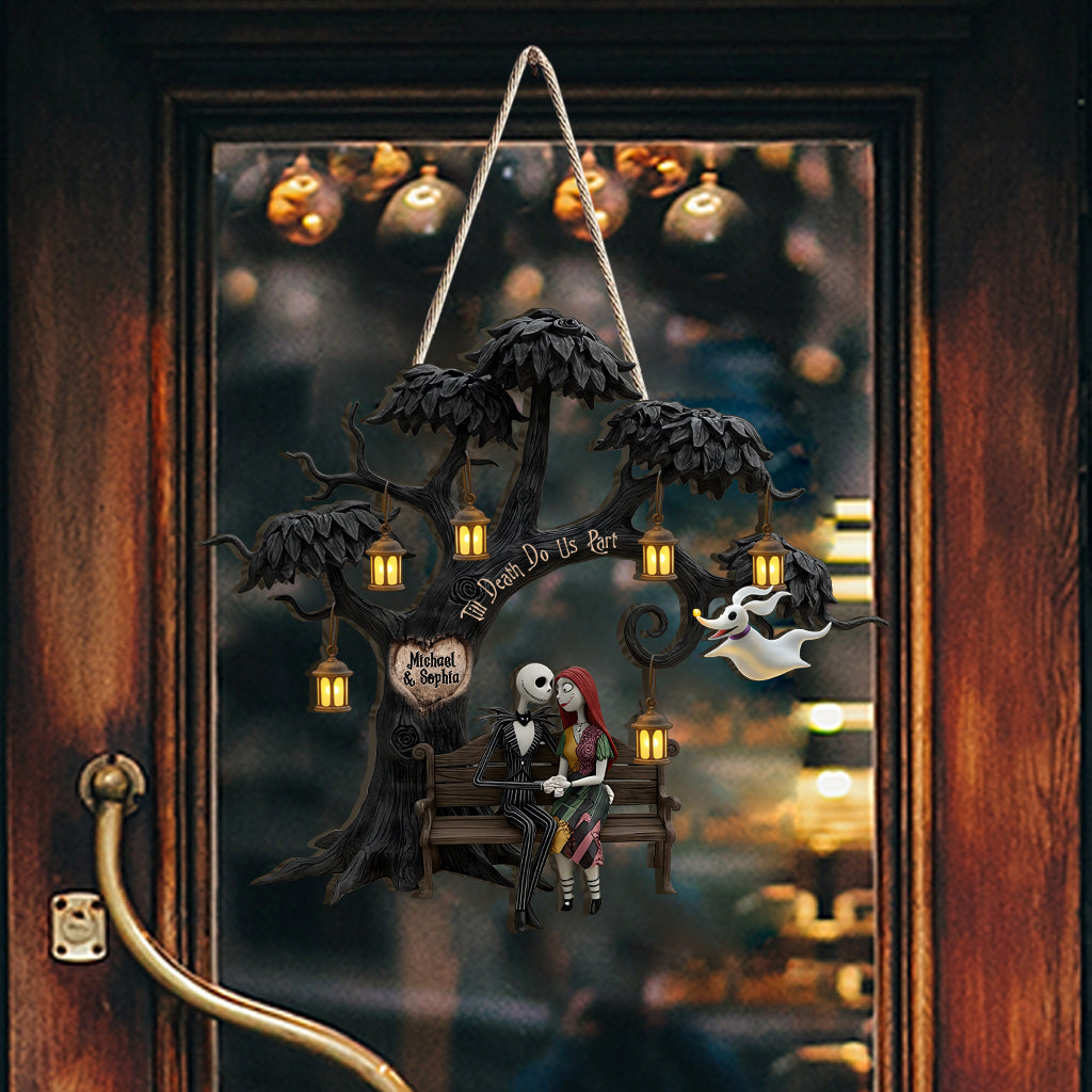 Till Death Do Us Part - Personalized Nightmare Wood Sign