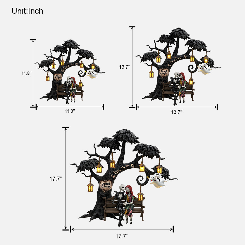 Till Death Do Us Part - Personalized Nightmare Wood Sign