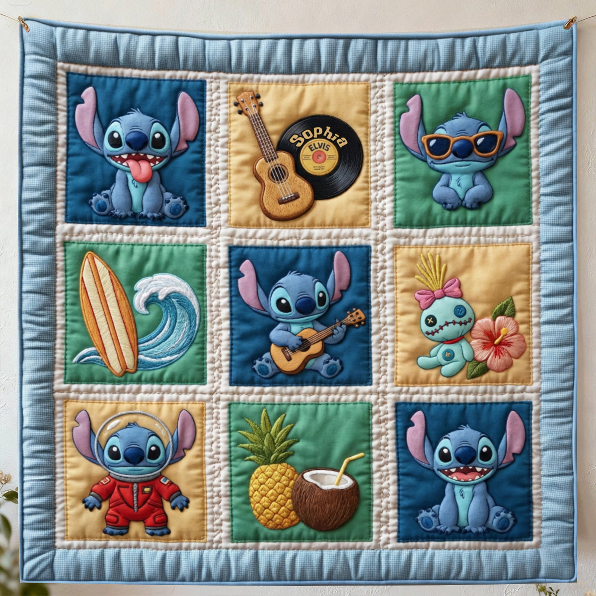 Tropical Alien Vibes - Personalized Ohana Blanket