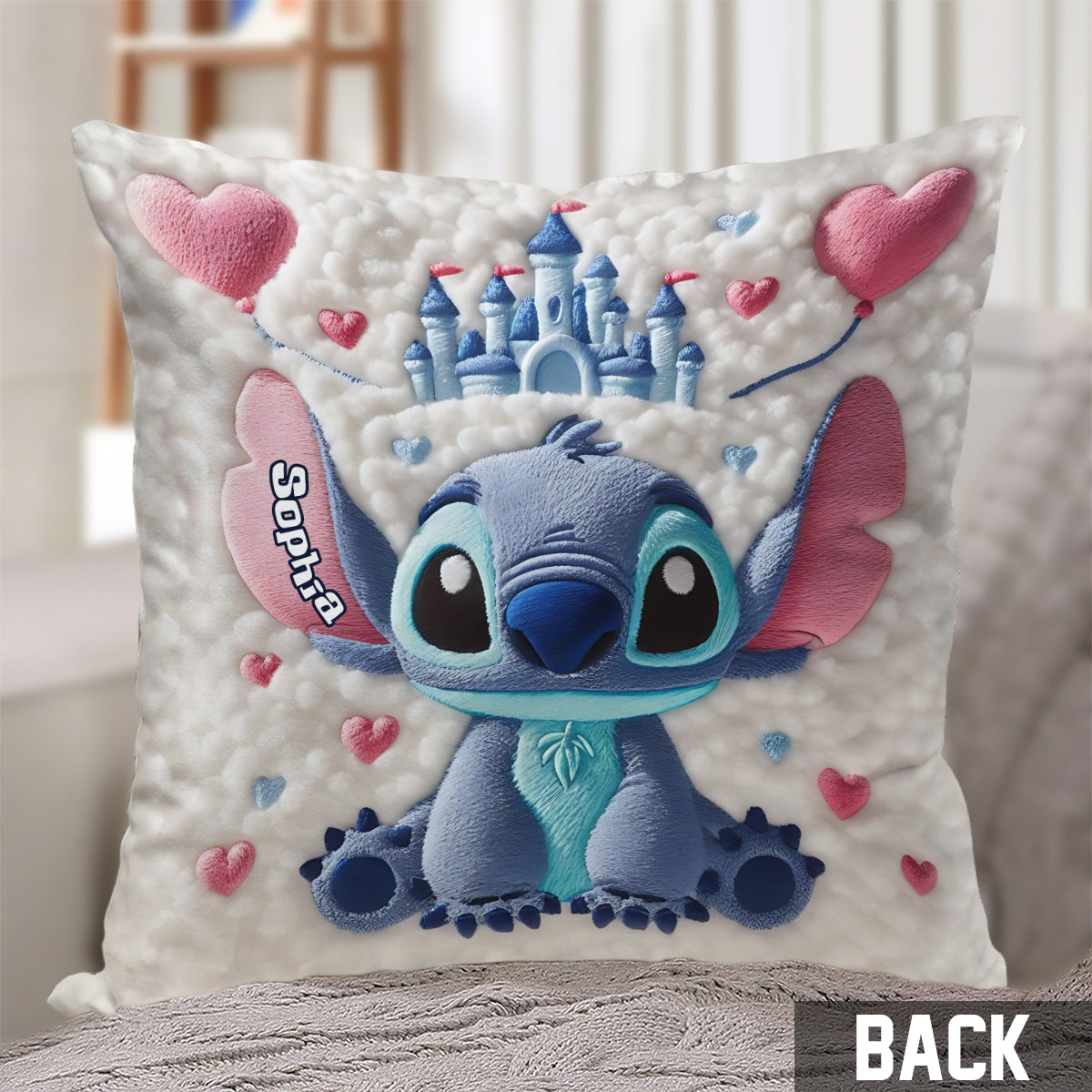 Magical Xmas - Personalized Mouse Throw Pillow