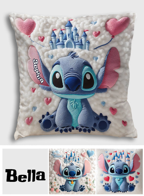 Magical Xmas - Personalized Mouse Throw Pillow