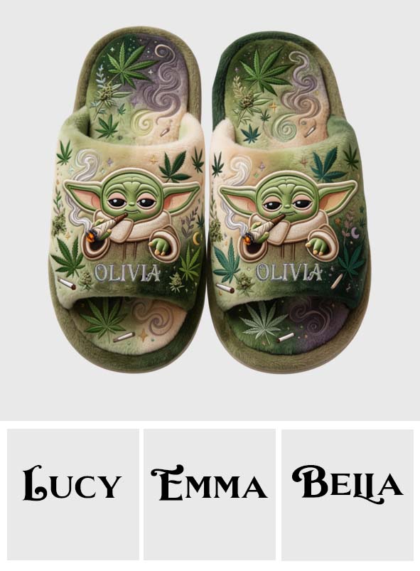 Strong With Herb - Personalized The Force Open-Toe Slippers