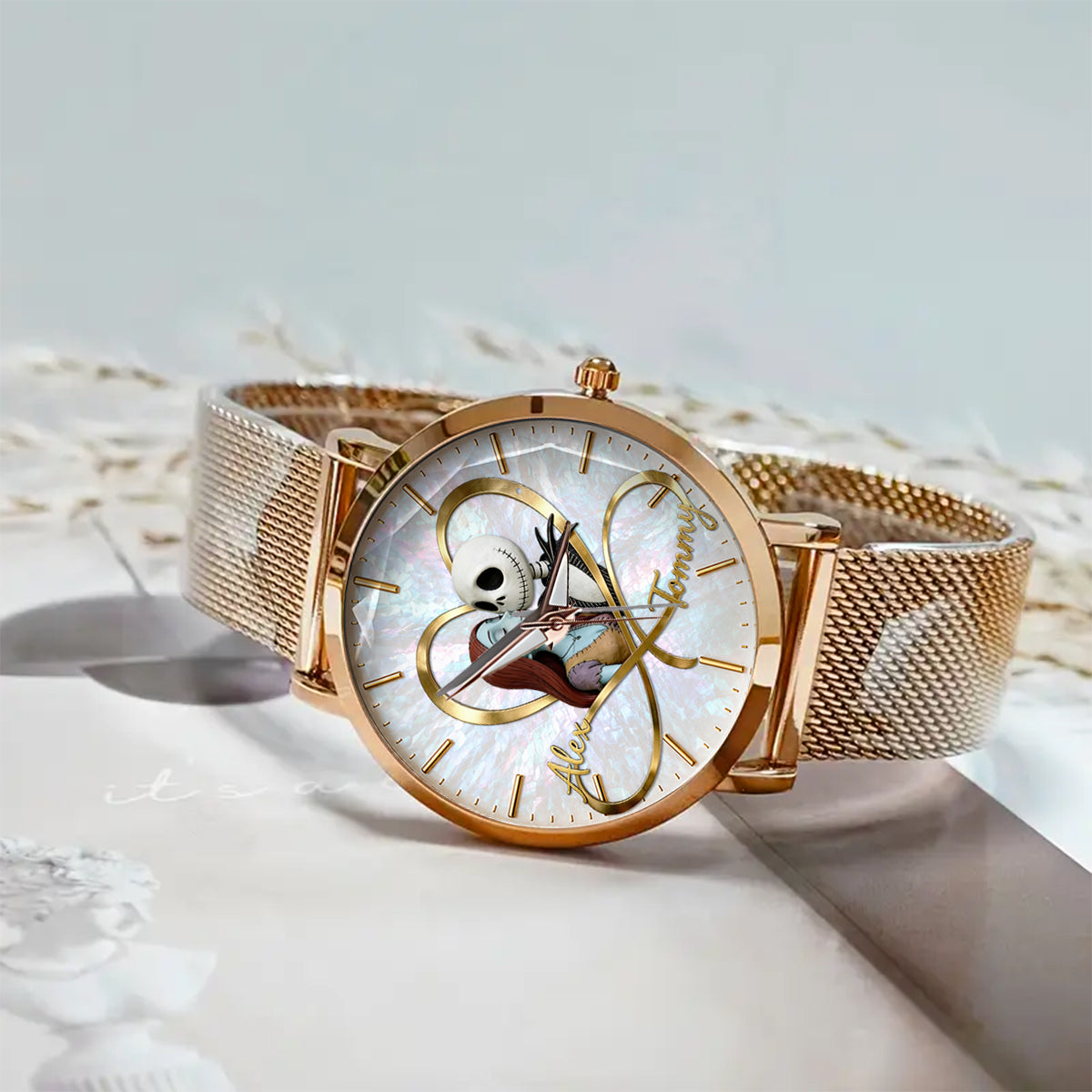 Love You Infinite - Personalized Nightmare Women Hand Watch