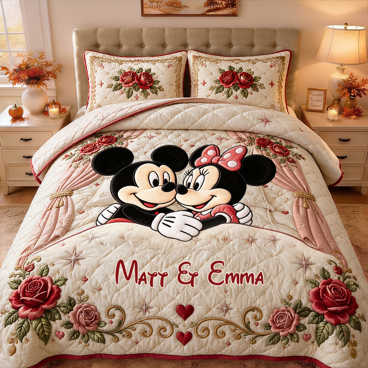 You & Me We Got This - Personalized Mouse Quilt Set