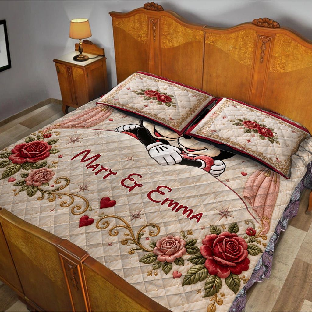 You & Me We Got This - Personalized Mouse Quilt Set