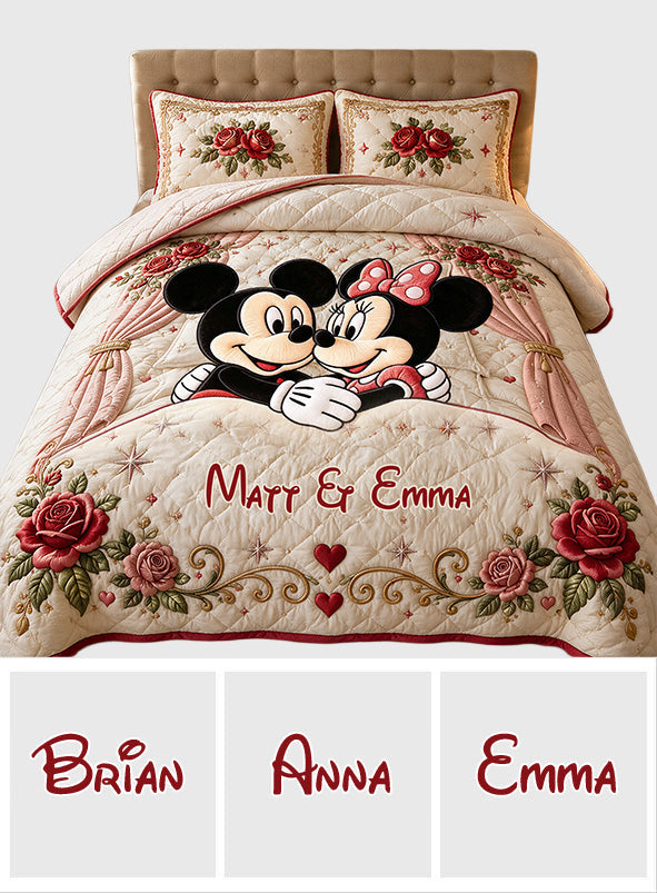 You & Me We Got This - Personalized Mouse Quilt Set