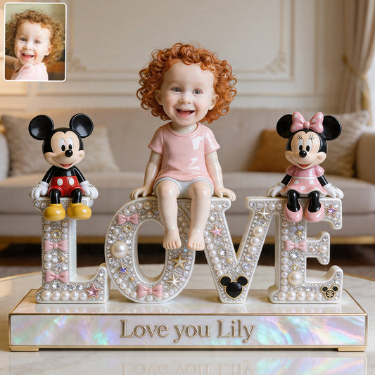 Cartoon Mouse Lovers, Cartoon Mouse Fans Gift - Personalized Kid Custom Shaped Acrylic Plaque