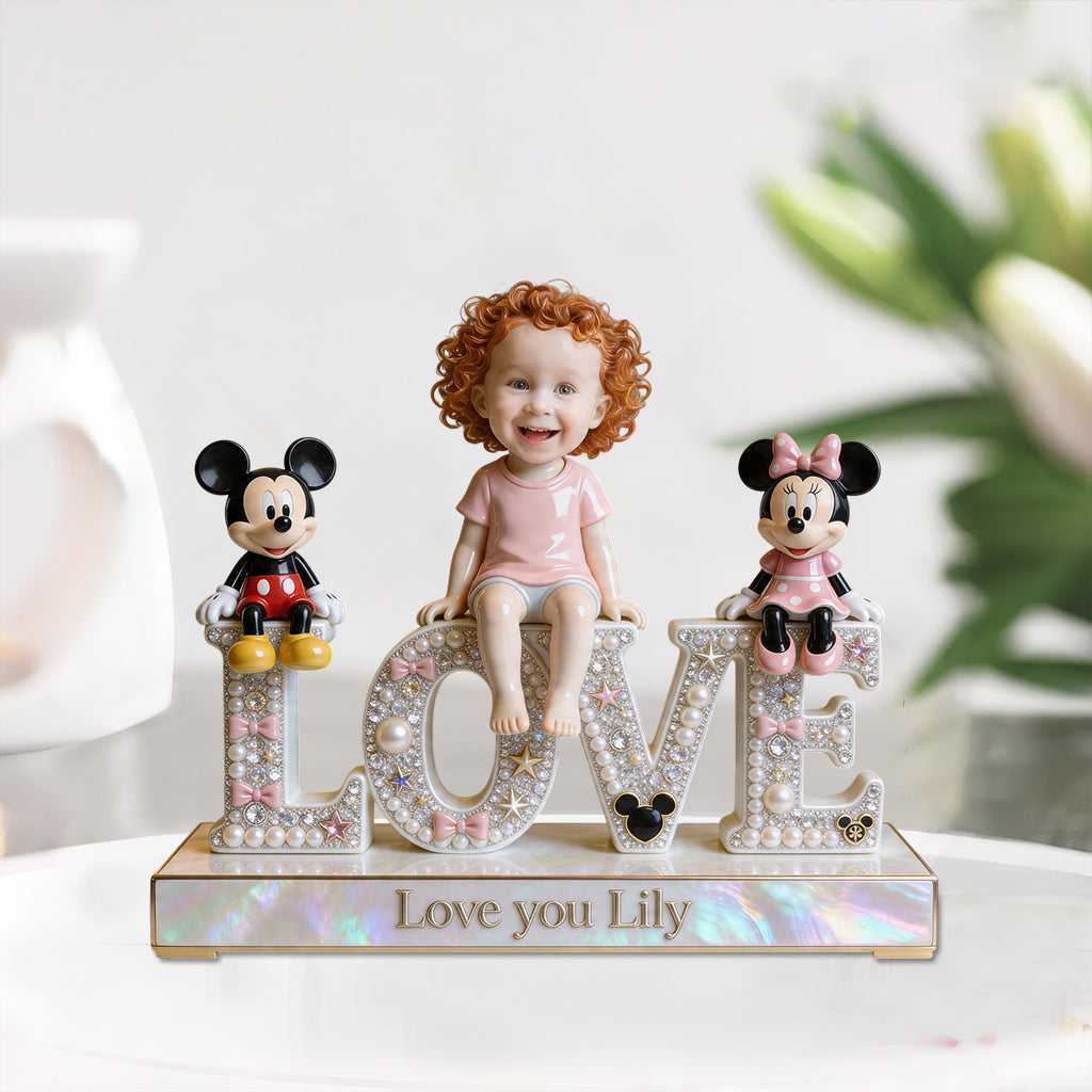 Cartoon Mouse Lovers, Cartoon Mouse Fans Gift - Personalized Kid Custom Shaped Acrylic Plaque