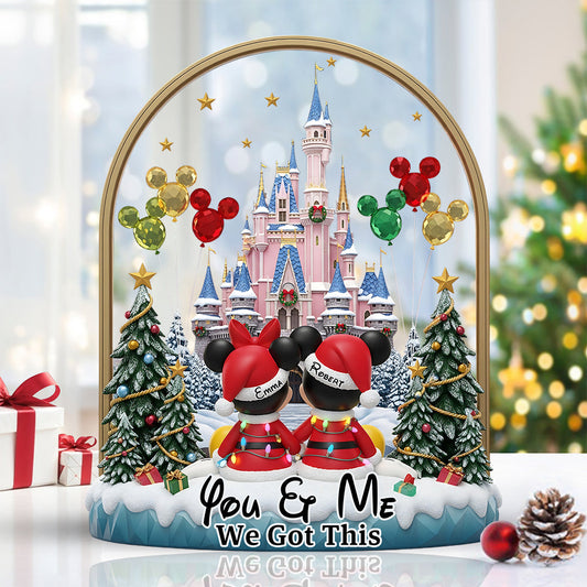 You & Me - Personalized Mouse Custom Shaped Acrylic Plaque
