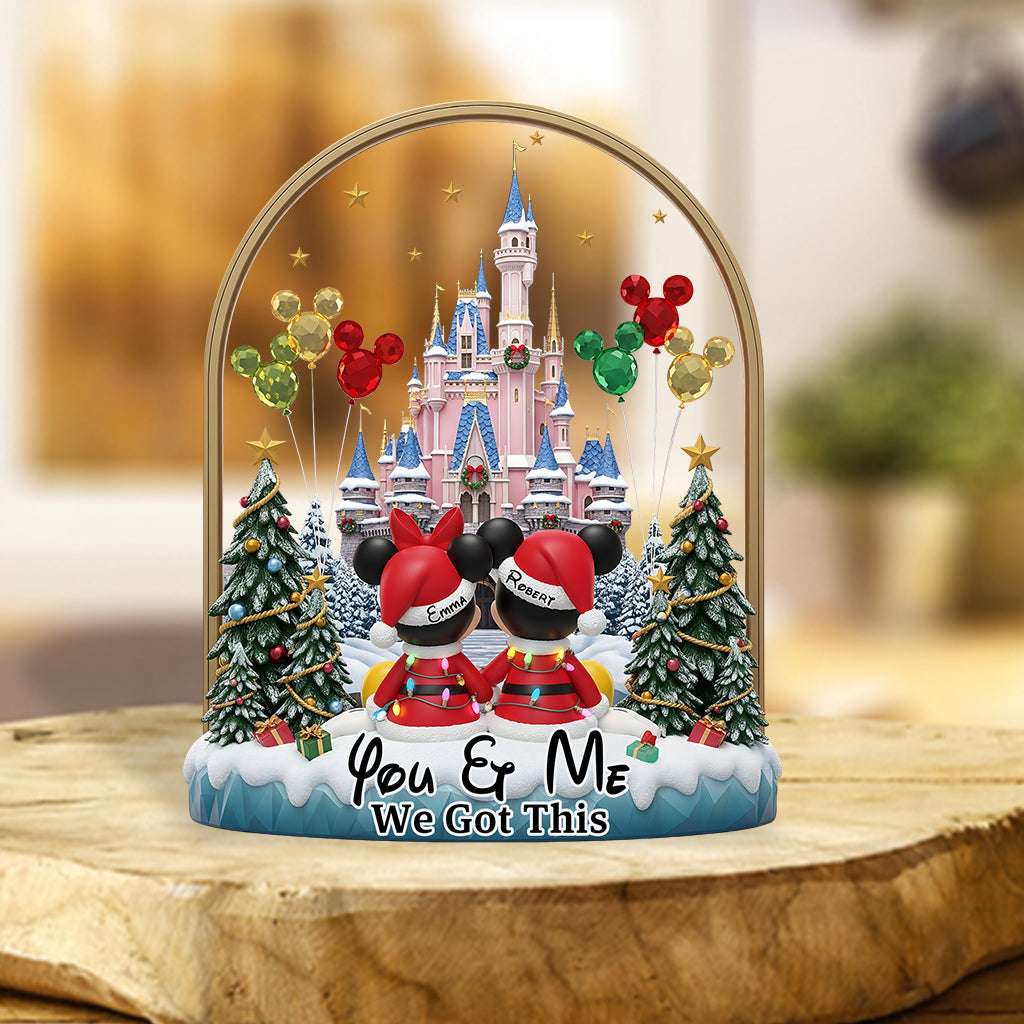 You & Me - Personalized Mouse Custom Shaped Acrylic Plaque