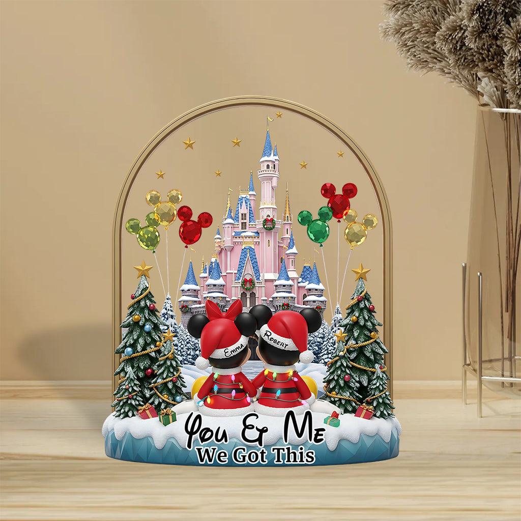 You & Me - Personalized Mouse Custom Shaped Acrylic Plaque
