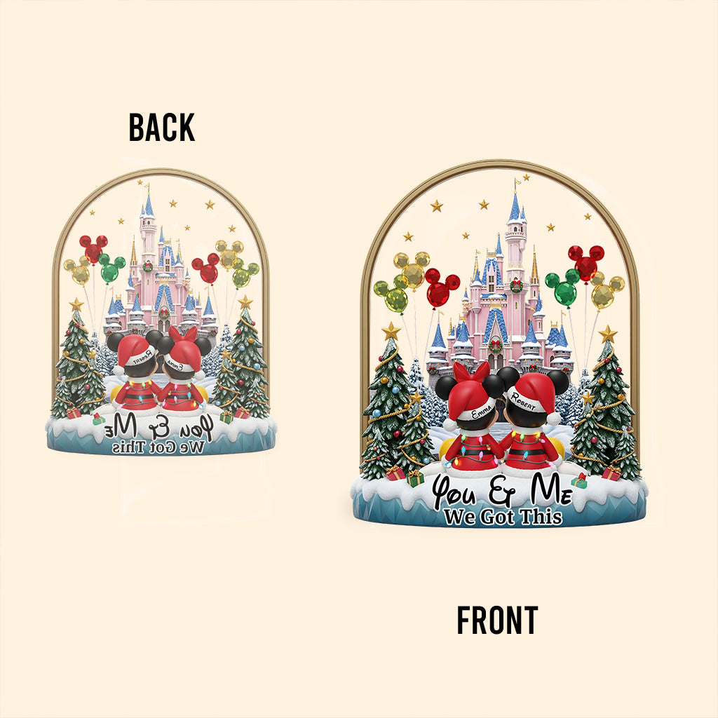 You & Me - Personalized Mouse Custom Shaped Acrylic Plaque