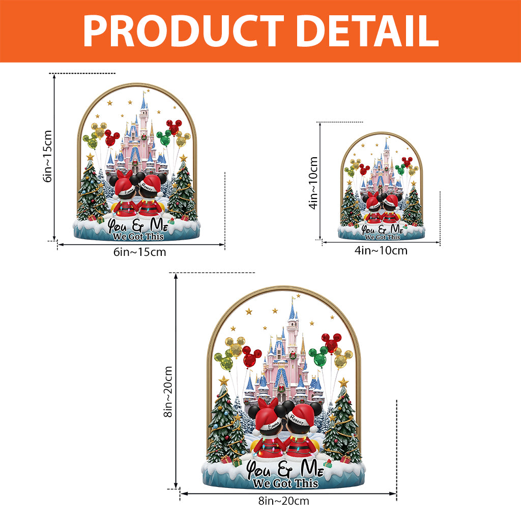 You & Me - Personalized Mouse Custom Shaped Acrylic Plaque