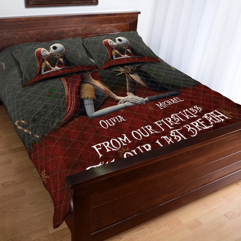 From Our First Kiss - Personalized Nightmare Quilt Set