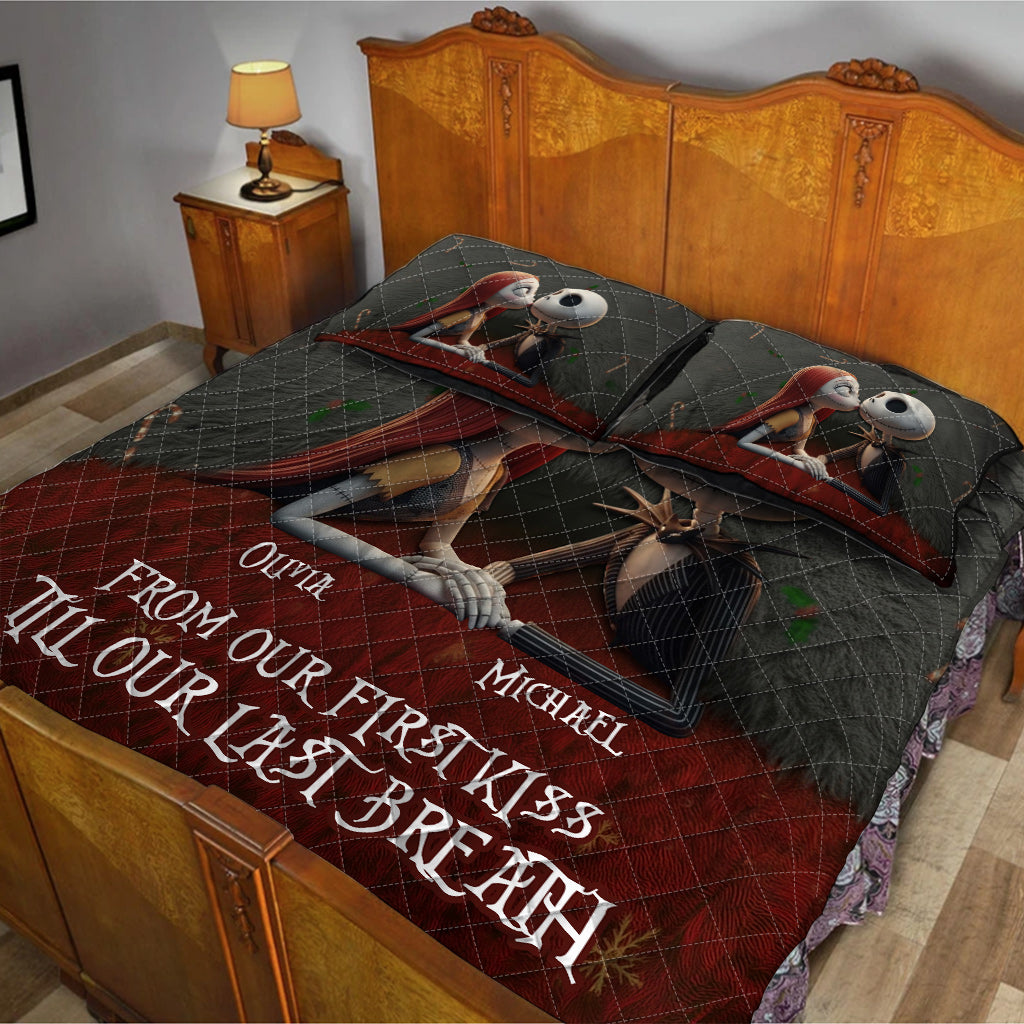 From Our First Kiss - Personalized Nightmare Quilt Set