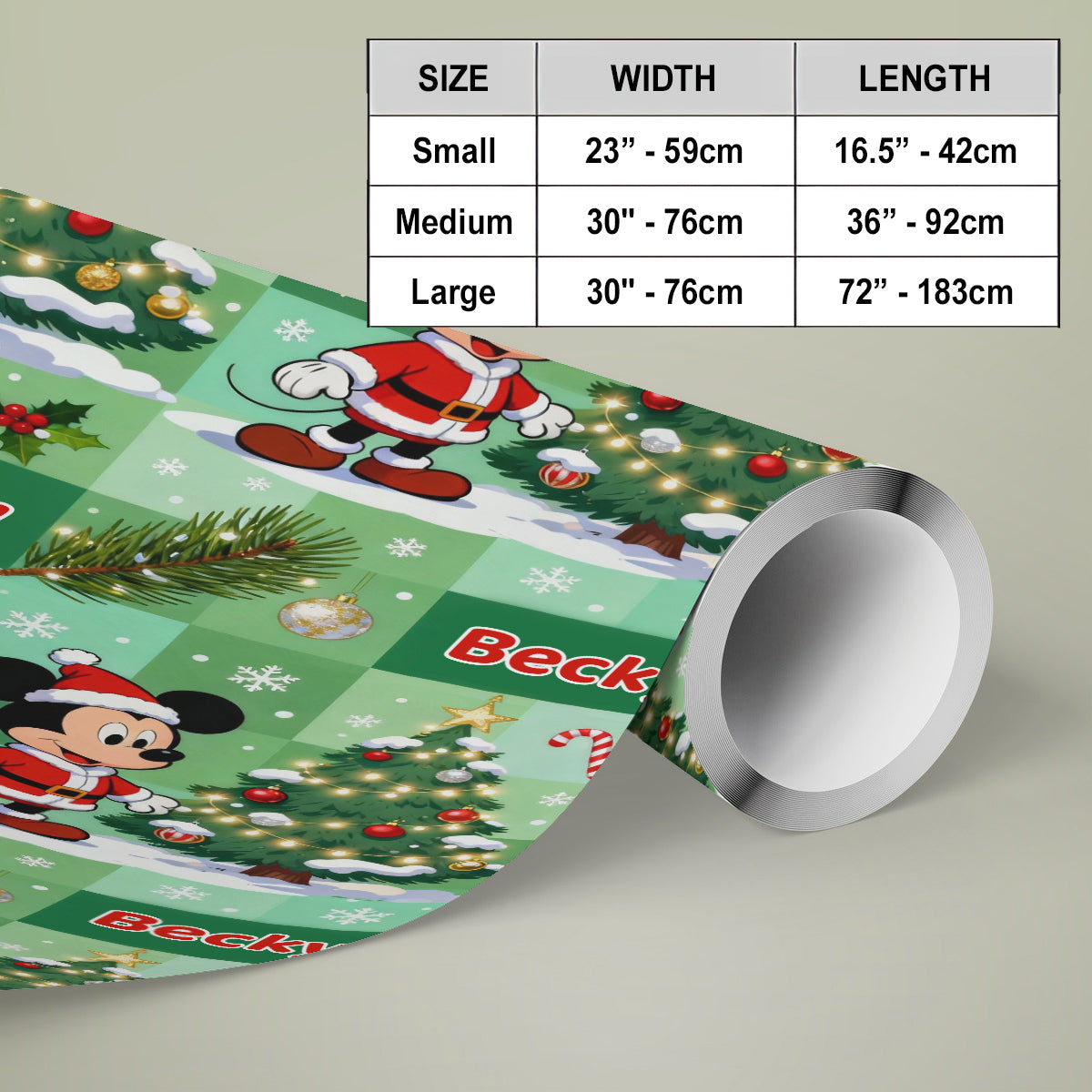 Magical Christmas - Personalized Mouse Wrapping Papers
