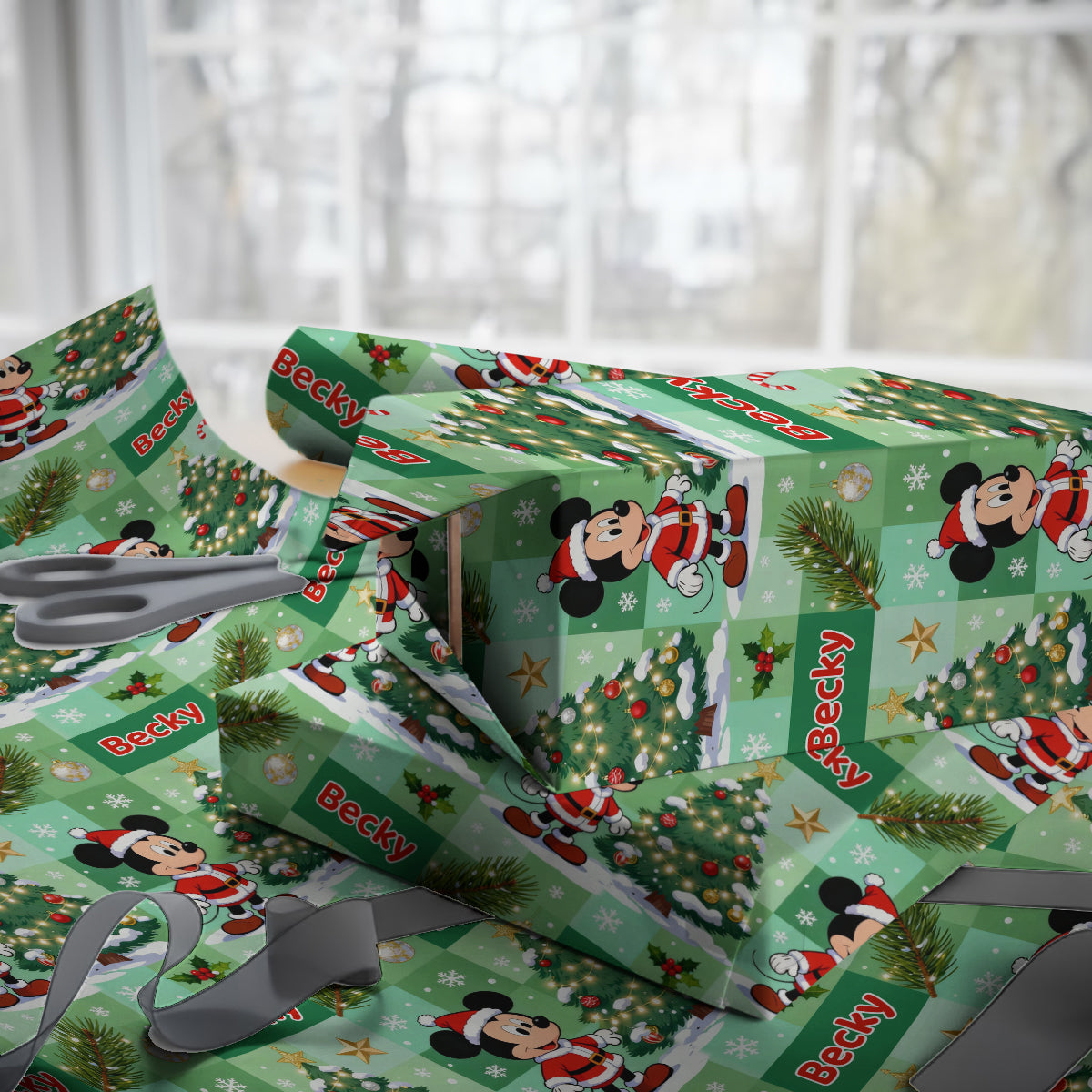 Magical Christmas - Personalized Mouse Wrapping Papers