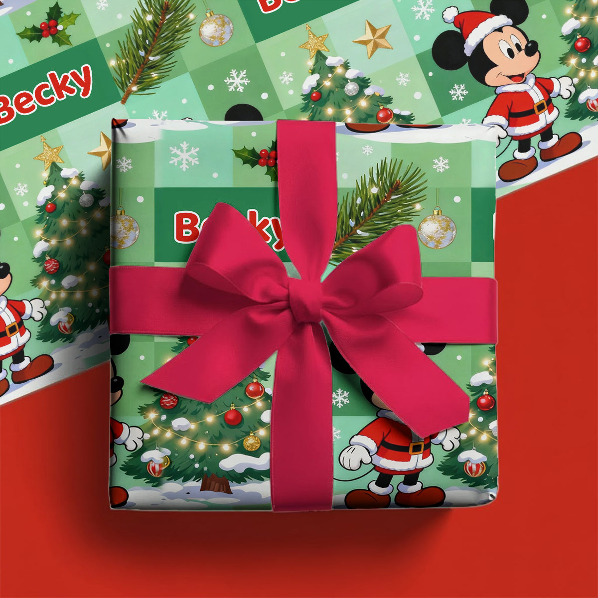 Magical Christmas - Personalized Mouse Wrapping Papers