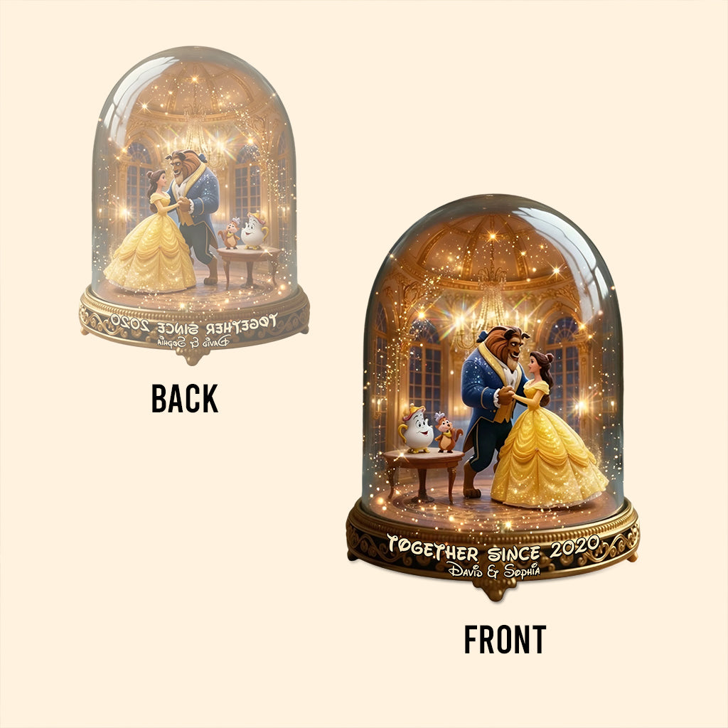 Magical Beauty And The Monster - Personalized Beauty And The Beast Custom Shaped Acrylic Plaque