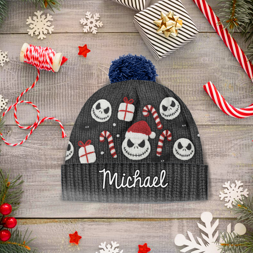 Nightmare Christmas - Personalized Nightmare Beanie Hat