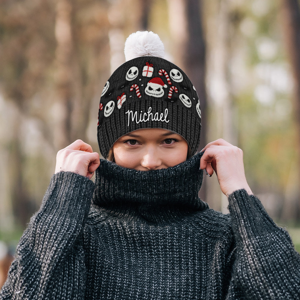 Nightmare Christmas - Personalized Nightmare Beanie Hat