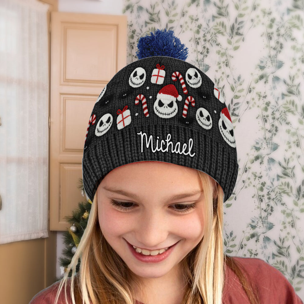 Nightmare Christmas - Personalized Nightmare Beanie Hat