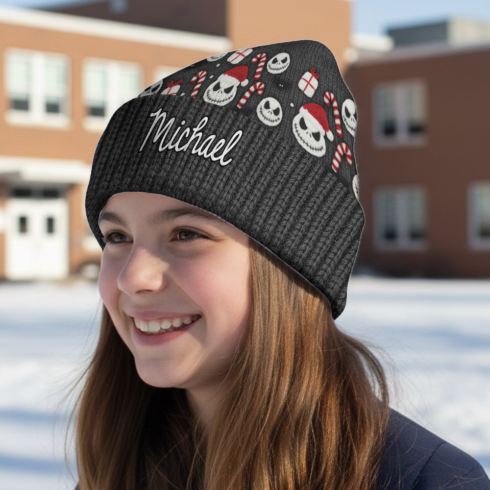 Nightmare Christmas - Personalized Nightmare Beanie Hat