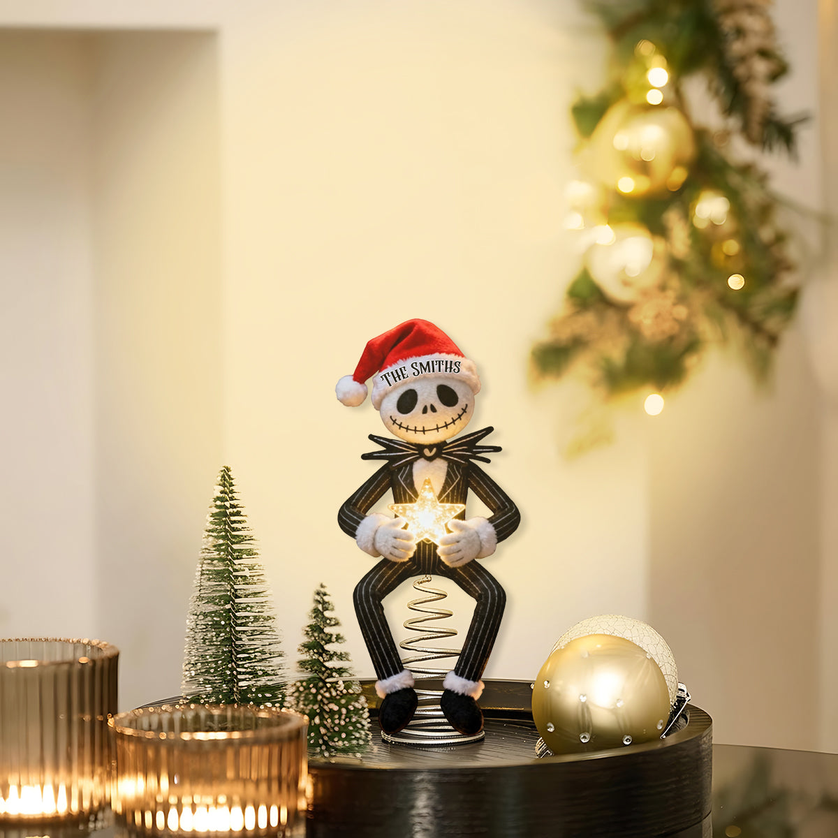 Before Christmas - Personalized Nightmare LED Light Tree Topper