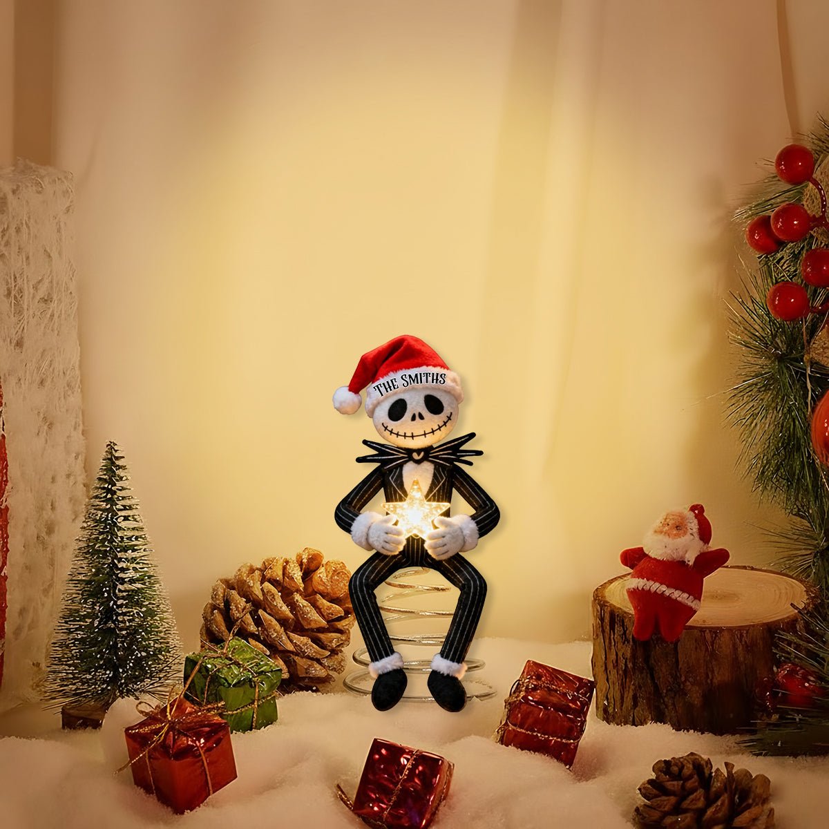 Before Christmas - Personalized Nightmare LED Light Tree Topper