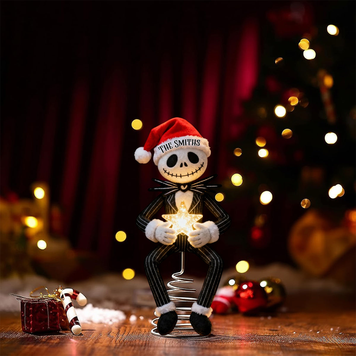 Before Christmas - Personalized Nightmare LED Light Tree Topper