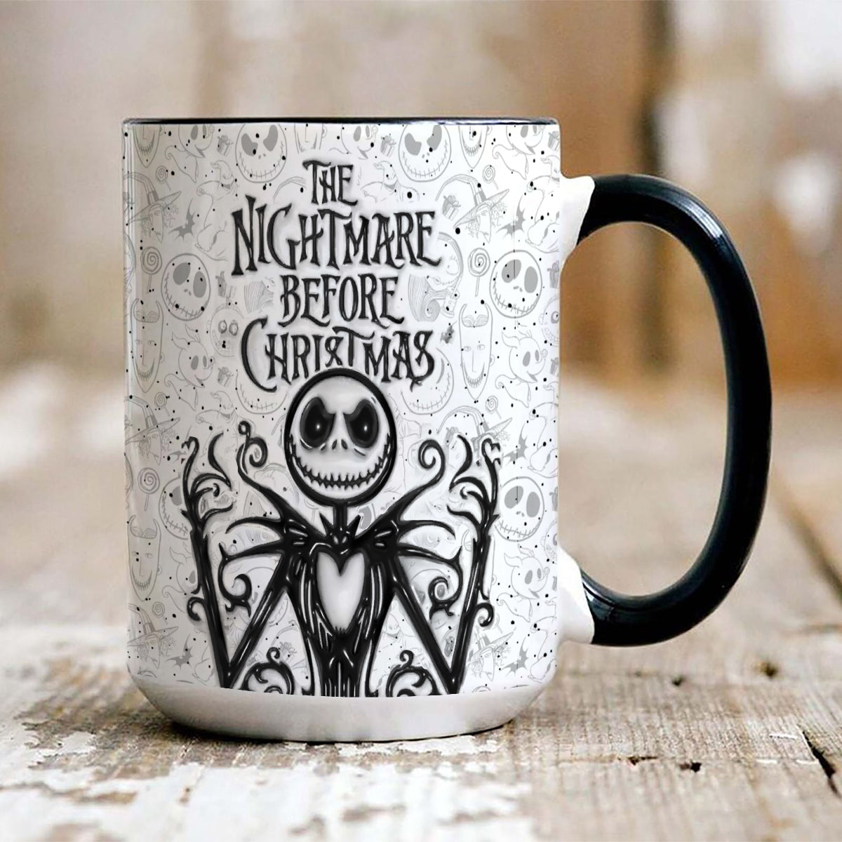 Jack The Nightmare - Personalized Nightmare Bottom Printed Accent Mug