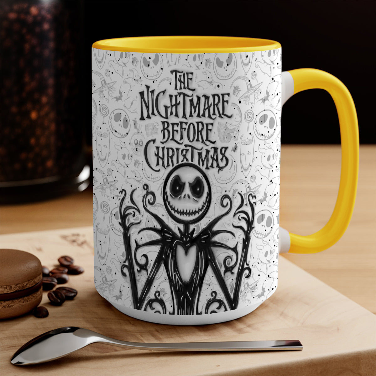 Jack The Nightmare - Personalized Nightmare Bottom Printed Accent Mug