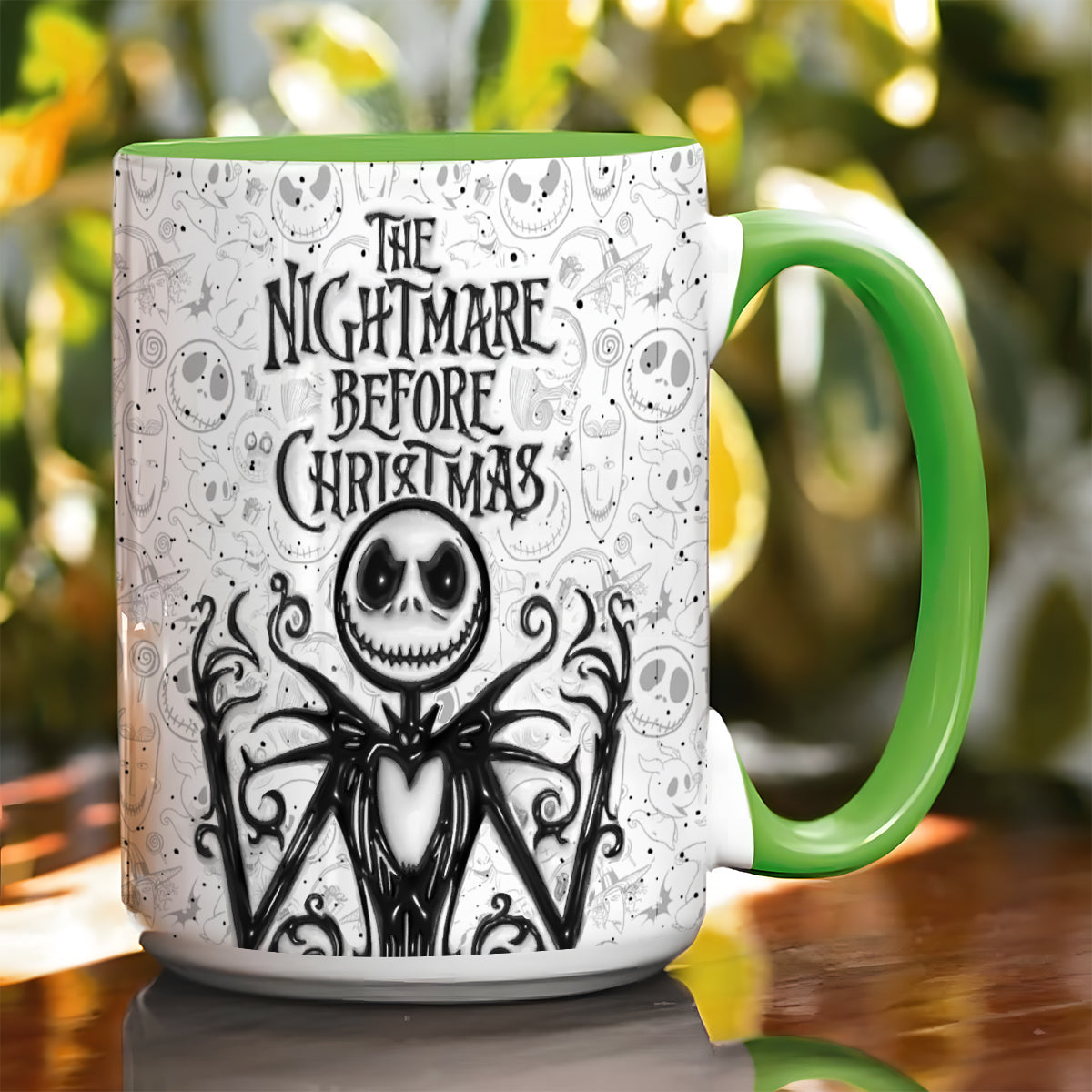 Jack The Nightmare - Personalized Nightmare Bottom Printed Accent Mug