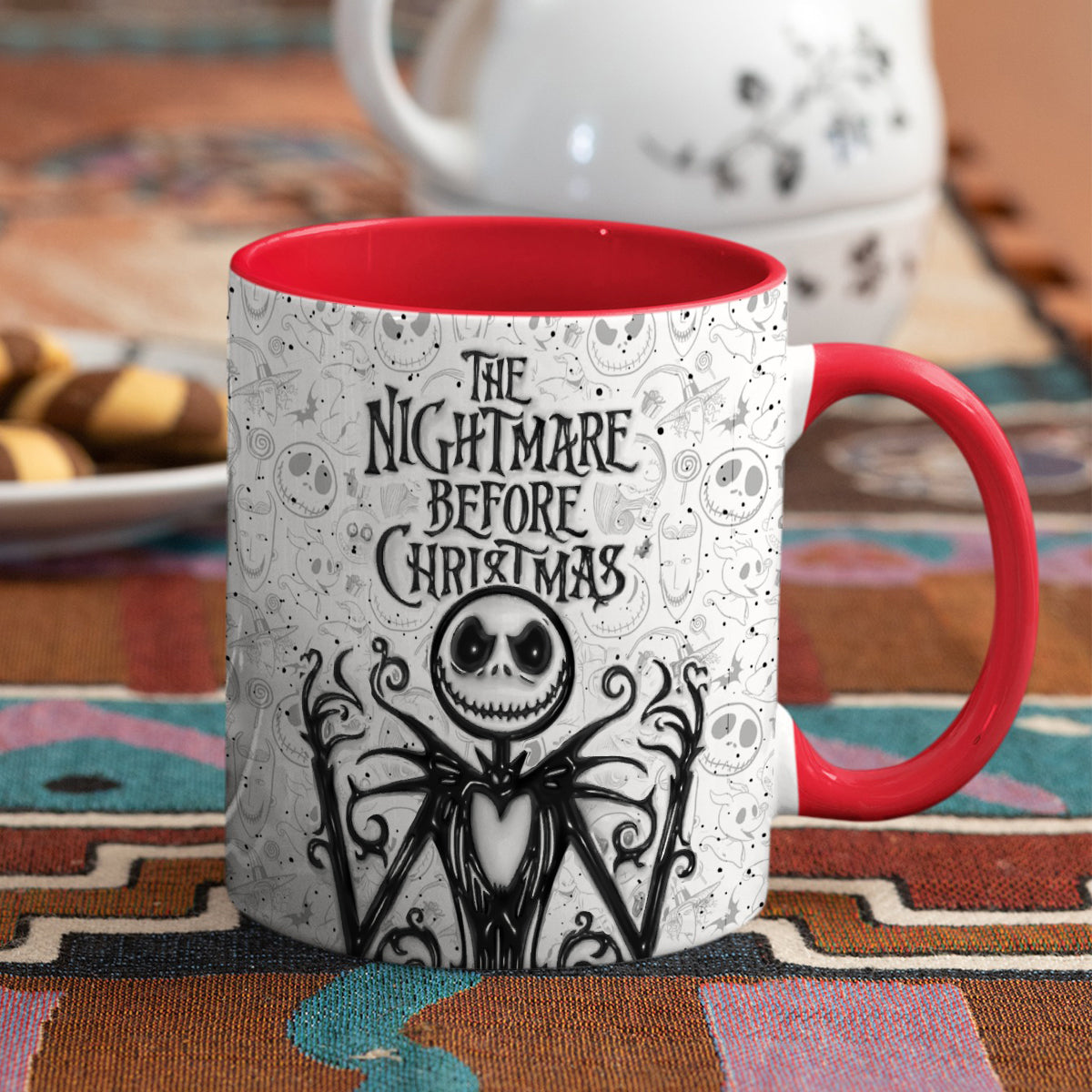 Jack The Nightmare - Personalized Nightmare Bottom Printed Accent Mug