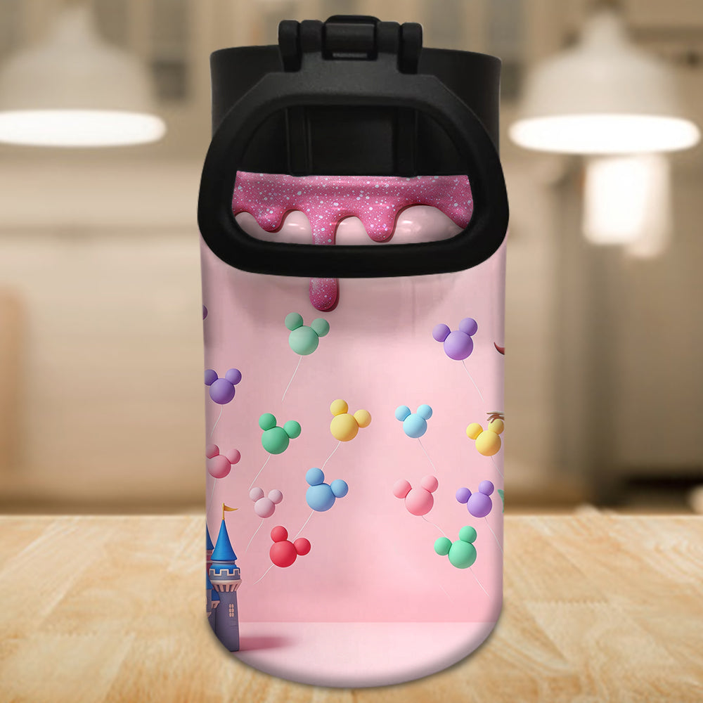 Magical Princess - Personalized Mouse Kids Water Bottle