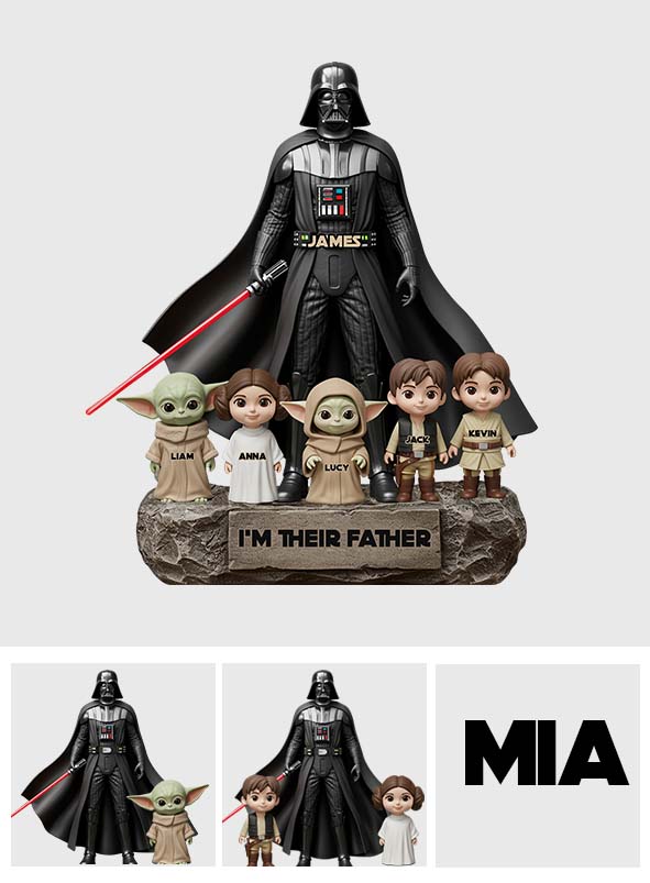 Best Dad In The Galaxy - Christmas Gift for Dad - Personalized The Force Custom Shaped Acrylic Plaque