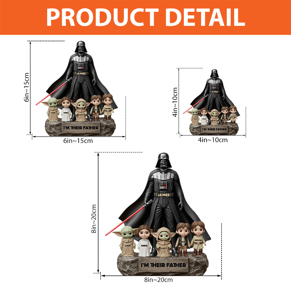 Best Dad In The Galaxy - Christmas Gift for Dad - Personalized The Force Custom Shaped Acrylic Plaque