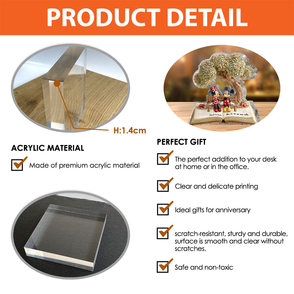 You And Me We Got This - Personalized Mouse Custom Shaped Acrylic Plaque