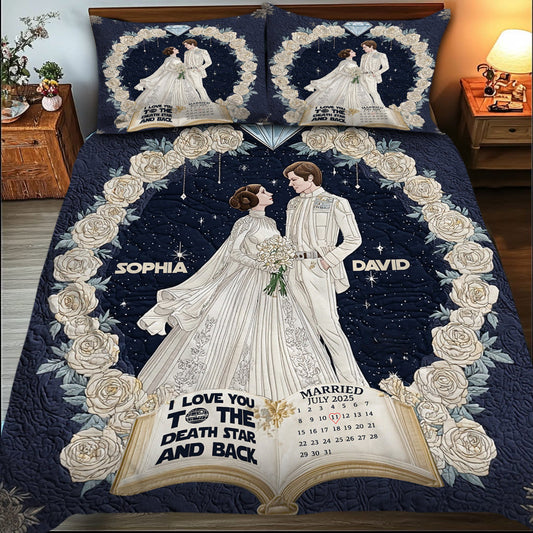 I Truely Deeply Love You - Personalized The Force Quilt Set