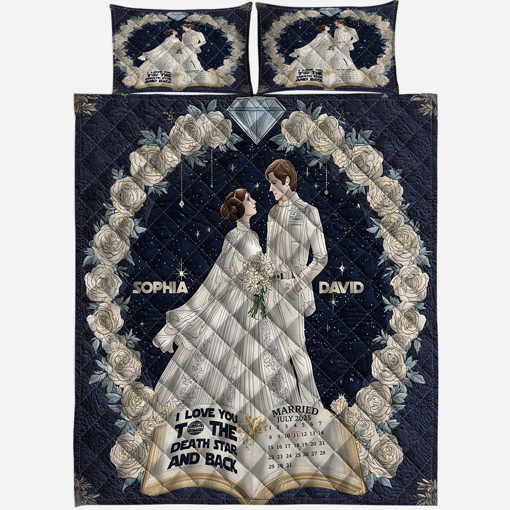 I Truely Deeply Love You - Personalized The Force Quilt Set