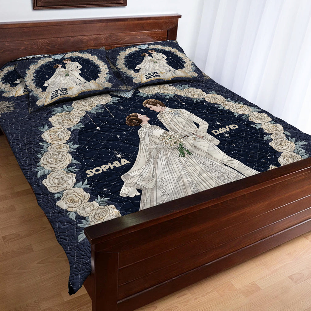 I Truely Deeply Love You - Personalized The Force Quilt Set