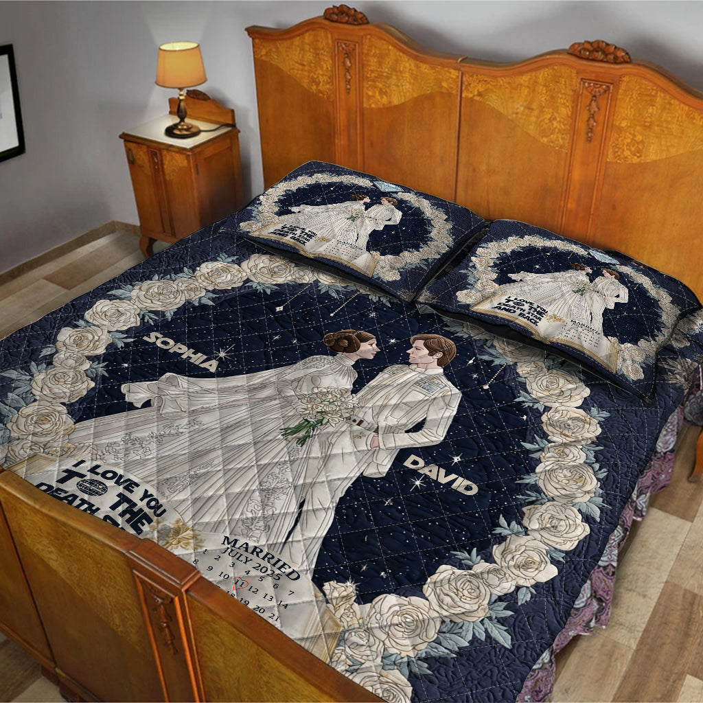 I Truely Deeply Love You - Personalized The Force Quilt Set