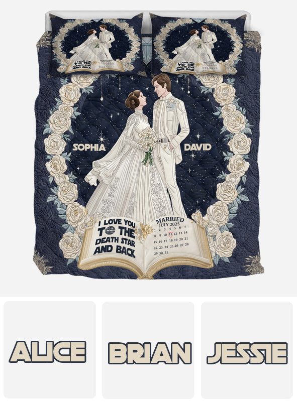 I Truely Deeply Love You - Personalized The Force Quilt Set